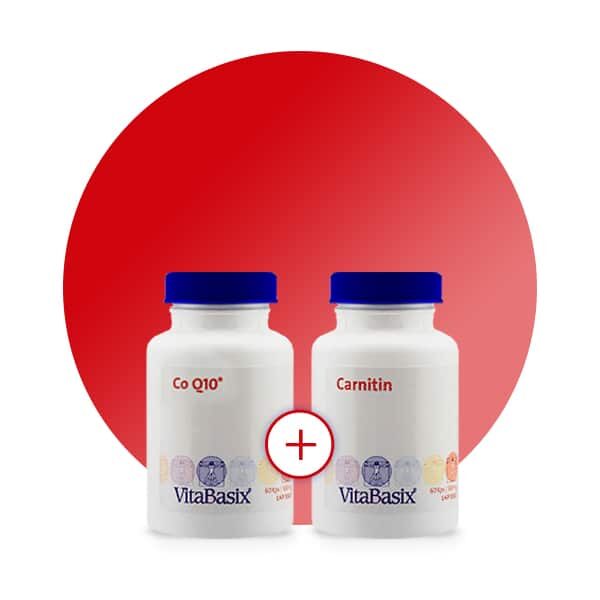 Co Q10® <span>100mg 180caps</span> + L-Carnitine <span>500mg 180caps</span>